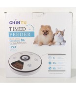 CHINTU Auto Programmable 6 Meal Timed Pet Feeder Dog Cat Food Bowl Dispe... - £22.85 GBP
