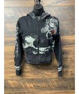 Soho Babe Jacket Full Zip Hoodie Medium Black Graphic Japan Dragon Love ... - £66.31 GBP