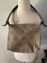 DOONEY &amp; BOURKE Donegal Crest Tan Logo Leather Strap Jacquard vintage - $49.50