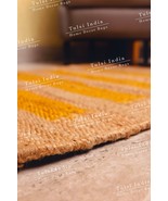 hemp jute runner rug, square jute rug, customize hemp jute rug, handmade... - $201.54 CAD