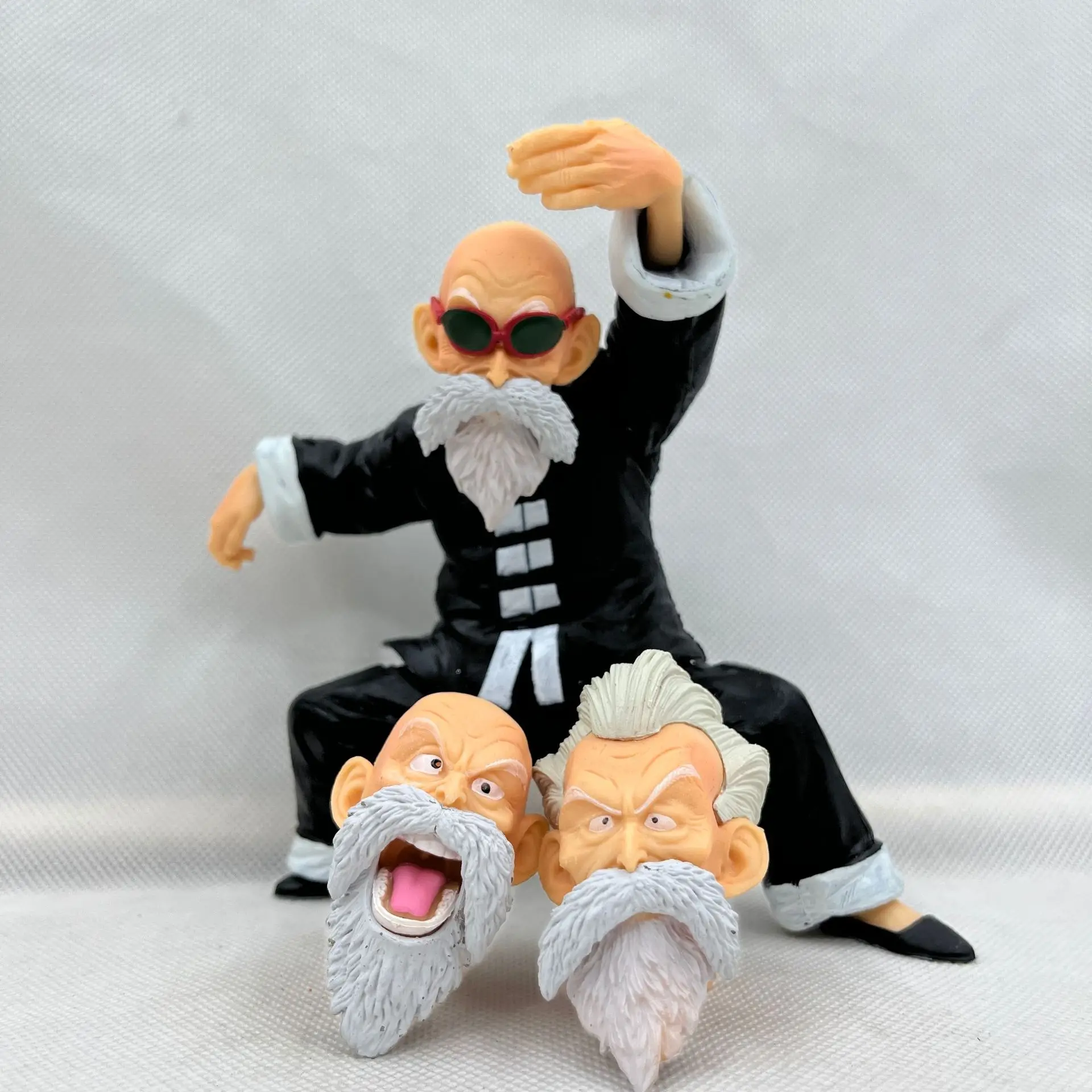 BANDAI Dragon Ball Z Anime Figure Jackie Chun Muten Roshi Three Head Rep... - £19.05 GBP