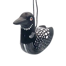 Common Loon Bird Fair Trade Nicaragua Balsa Handcrafted Wooden Ornament - £12.42 GBP
