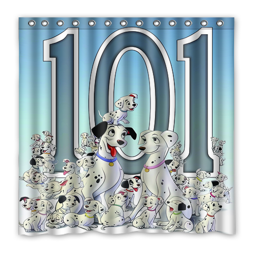 New!!! 101 Dalmatians Custom Waterproof Polyester Shower Curtain 4 Size Item image 11