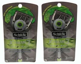 Men Razor Schick Xtreme3 Pivot Ball 3 Blades Men Disposable Razor 1223-2... - $17.81