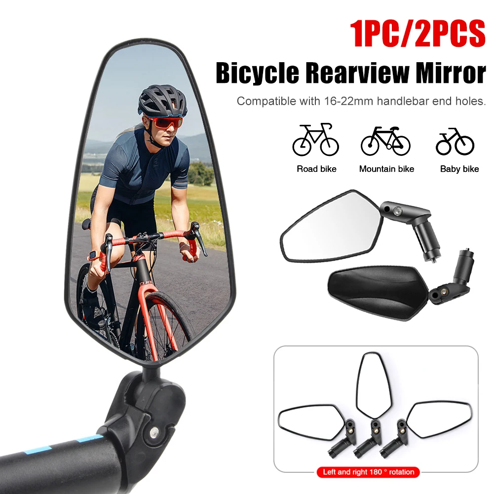 Universal Bicycle Rearview Mirror with Acrylic Lens Mirror 16-22mm MTB Handleb - £14.69 GBP