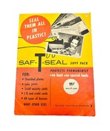 Vintage Saf-T-Seal Jiffy Pack Plastic Protectors - not a full pack - £3.94 GBP