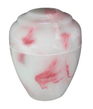 Small/Keepsake 18 Cubic Inch Pink Onyx Vase Cultured Onyx Cremation Urn Ashes - £136.81 GBP