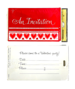 Valentines Party Hallmark Vintage Invitation Cards 2 Packs 16 Invites + ... - £17.36 GBP