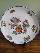 Zeh Scherzer Serving Plate Z.S.&amp;Co. Bavaria Germany floral - $14.03