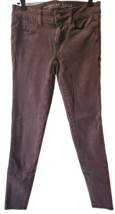 American Eagle Womens Juniors Jegging Size 2 R Brown Cotton Blend Super ... - $13.86