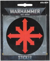 Warhammer 40K Game Chaos Star 3 Icon Logo Peel Off Sticker Decal NEW UNUSED - $3.99