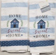 Set Of 2 Same Printed Kitchen Towels (14&quot;x24&quot;) House, Home Sweet Home, Tl - £9.54 GBP
