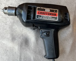 Craftsman 3/8&quot; Variable Speed Reversible Corded Drill 315.10010 Works Great - $13.04