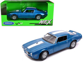 1972 Pontiac Firebird Trans Am Blue Metallic 1/24 Diecast Model Car by Welly - $37.93