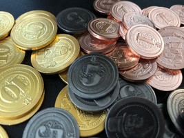 Mayday Games Inc Board Game Upgrade Set: Metal Industrial Coins (50) - $18.70