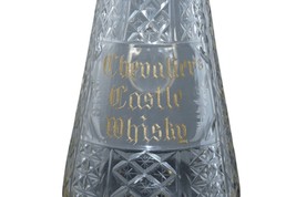 c1870 San Francisco CA Chevalier&#39;s Castle Whiskey Brilliant Cut Glass pitcher - £330.89 GBP