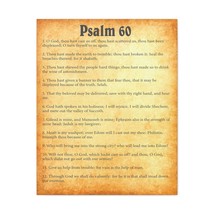  Psalm 60 Chapter Gold Bible Canvas Christian Wall Art Ready to  - £60.10 GBP+