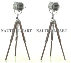 NauticalMart Hollywood Theater Searchlight W/Tripod Floor Lamp Set Of Two   - £218.49 GBP