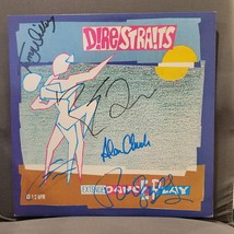 Dire Straits signed lp Twisting by the pool RL masterdisk,  5 members, O... - $165.00