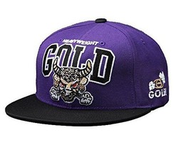 Gold M. V.P.Pesante Beebull Viola Nero Starter Snapback Cappello da Base... - $12.73