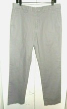 J. Crew Bedford Slim Men&#39;s Gray Chino Pants Tag 33 x 32 (Actual 34 x 31 1/2) - £15.97 GBP