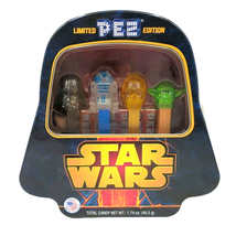 Star Wars Limited PEZ Container Darth Vader Tin R2 D2 C3PO Yoda New Dispensers - £11.72 GBP