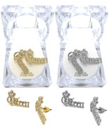 New Women&#39;s Fashion Crown Queen Hip Hop Earring with Lucite Box Included... - £9.67 GBP