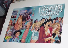 Strangers In Paradise Poster RARE! Terry Moore Entire Cast! Movie Adaptation Com - £20.09 GBP