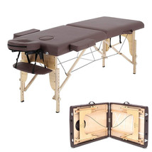 84&quot; Adjustable L Massage Table 2 Fold Portable Facial Spa Salon Bed Tattoo Chair - £111.10 GBP