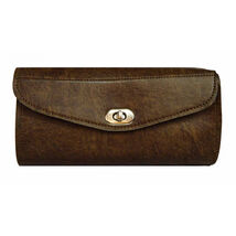 Vance Leather Distressed Brown Plain 2 Strap Tool Bag with Twist Latch -... - €37,93 EUR