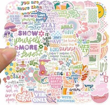 Cute Preppy Stickers Pack for Girls Women Kids 100pcs Vinyl Waterproof Aesthetic - £16.13 GBP