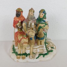 Giny Inc We Three Kings Nativity Figures Vtg 1992 Scenes of Devotion Frost FLAW - £30.57 GBP