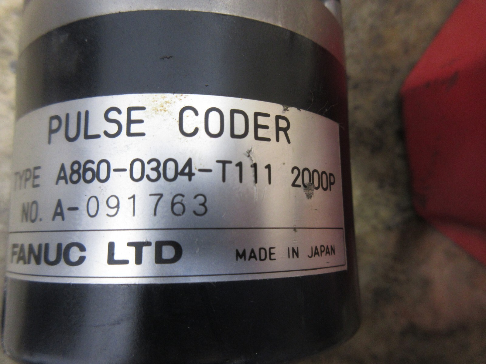 FANUC Pulsazioni Programmatore A860-0304-T111 2000P A-091763 con Rosso Custodia Item image 4