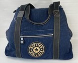 Kipling Medium Blue Weekend Expandable Duffle Gym Bag Carry-on Y2K Chunky - £34.16 GBP
