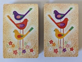 (2) Vintage 1970&#39;s TRUMP &#39;Colorful Bird Trio &amp; Flowers&#39; Playing Cards Decks - £11.99 GBP