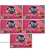 5x ZEST Bar Soap Indulgence Lush Orchid &amp; Almond Oil Large Bars 7.05oz 5... - $39.02 CAD
