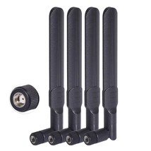 Dual Band Wifi 2.4Ghz 5Ghz 5.8Ghz 8Dbi Mimo Rp-Sma Male Antenna (4-Pack) For Wif - £19.17 GBP