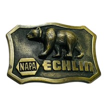 NAPA Echlin Grizzly Bear Brass Belt Buckle - $11.99