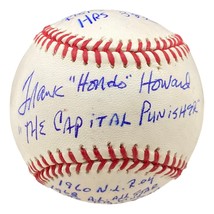 Frank Howard Senators Signé Officiel MLB Baseball Avec / 10 Inscriptions Bas - £232.07 GBP