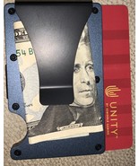 Gray Metal Minimalist Front Pocket Wallet With Money Clip RFID blocking - $271.67 MXN