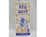 Vintage 1960s Find Your Treasure Key West Greyhound Lines Flyer Sheet - $21.77