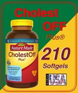 Nature Made CholestOff PLUS 900mg 210 Softgels Naturally Lower Cholesterol - $44.88