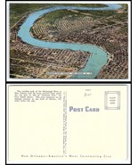 LOUISIANA Postcard - New Orleans, Mississippi River Crescent F10 - $70.06 MXN