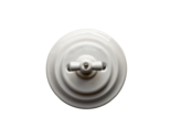 Porcelain Rotary Switch Flush Mounted Type-1 Single Two-Way White Diamet... - £35.97 GBP