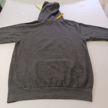 Batman Men's Gray & Yellow Graphic Drawstring Hoodie Pullove Sweatshirt Size L image 14