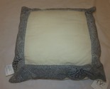 2 Diane Von Furstenberg Grey Cream Beaded Large Throw Deco Pillows NWT - £85.34 GBP