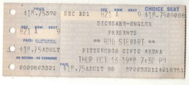 Oct 13 1988 Rod Stewart Concert Ticket Pittsburgh Civic Arena - £31.13 GBP