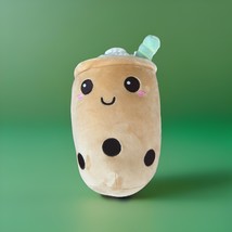 Soft Boba Milk Tea Pearl Bubble Brown White Pink Green Plush Pillow Stuf... - $10.99