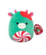 Squishmallows Ruben the Peppermint Cow 12” Christmas 2025 Holiday Plush NWT - $532.90 MXN