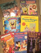 Children&#39;s Books Lot Of 7 Cartoon Characters Sponge Bob Little Bill And More  - £7.58 GBP